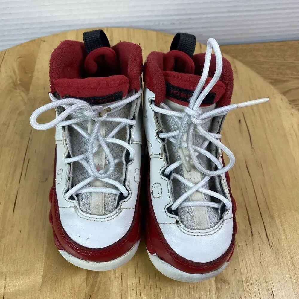 Jordan 9 Retro Gym Red White Toddler 7C Kids Basketball Sneakers 401812-160